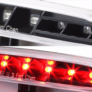 Black Housing Clear Len Rear Third Brake Red LED Light For 97-04 Corvette C5-Exterior-BuildFastCar