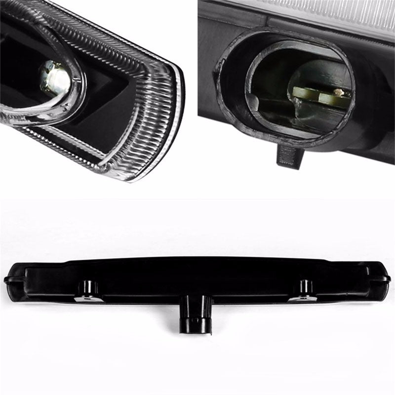 Black Housing Clear Len Rear Third Brake Red LED Light For 97-04 Corvette C5-Exterior-BuildFastCar