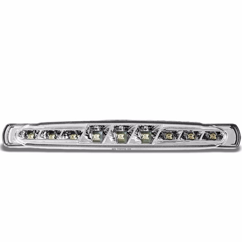 Chrome Housing Clear Len Rear Third Brake Red LED Light For 97-04 Corvette C5-Exterior-BuildFastCar