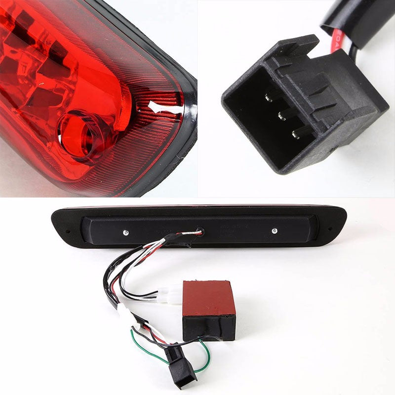 Chrome Housing Red Len Rear Third Brake LED Light For 04-12 Colorado/Canyon-Exterior-BuildFastCar