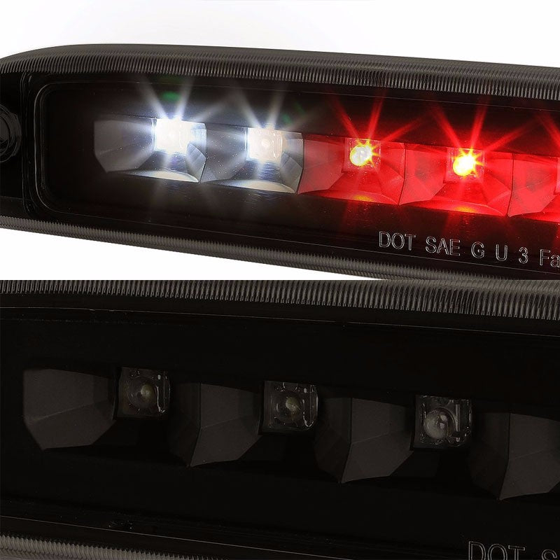 Black Housing Smoke Len Third Brake/Reverse LED Light For Dodge 97-10 Dakota-Exterior-BuildFastCar