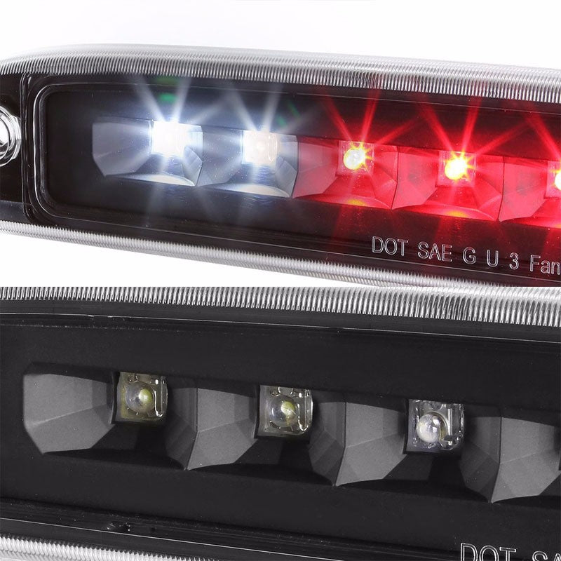 Black Housing Clear Len Third Brake/Reverse LED Light For Dodge 97-10 Dakota-Exterior-BuildFastCar