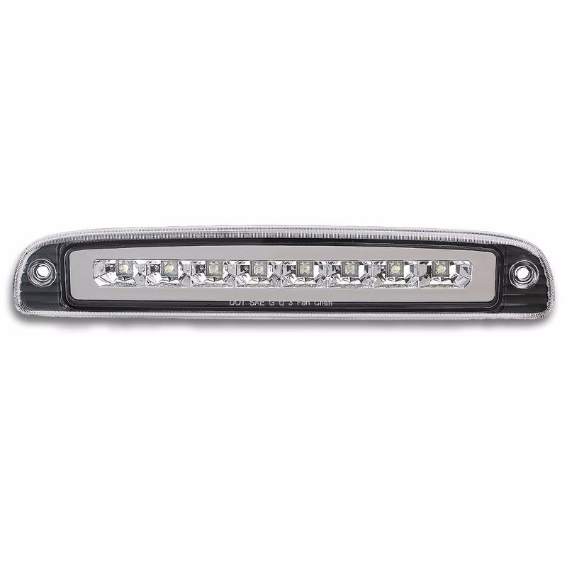 Chrome Housing Clear Len Third Brake/Reverse LED Light For Dodge 97-10 Dakota-Exterior-BuildFastCar