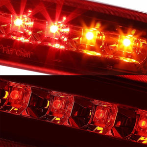 Chrome Housing Red Len Rear Third Brake/Reverse LED Light For Dodge 97-10 Dakota-Exterior-BuildFastCar