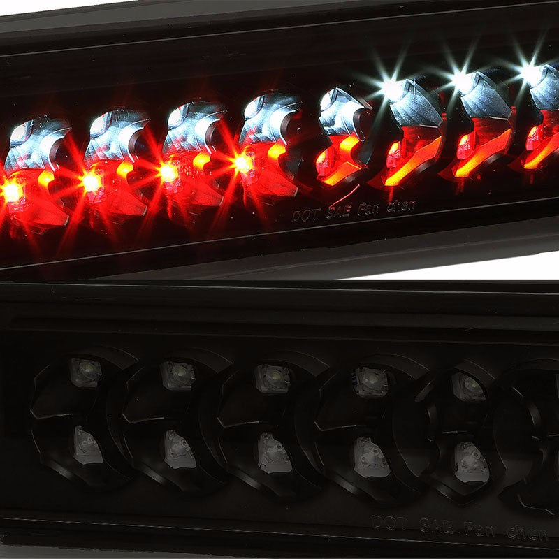 Black Housing Smoke Len Rear Third Brake LED Light For 02-08 Ram 1500/2500/3500-Exterior-BuildFastCar