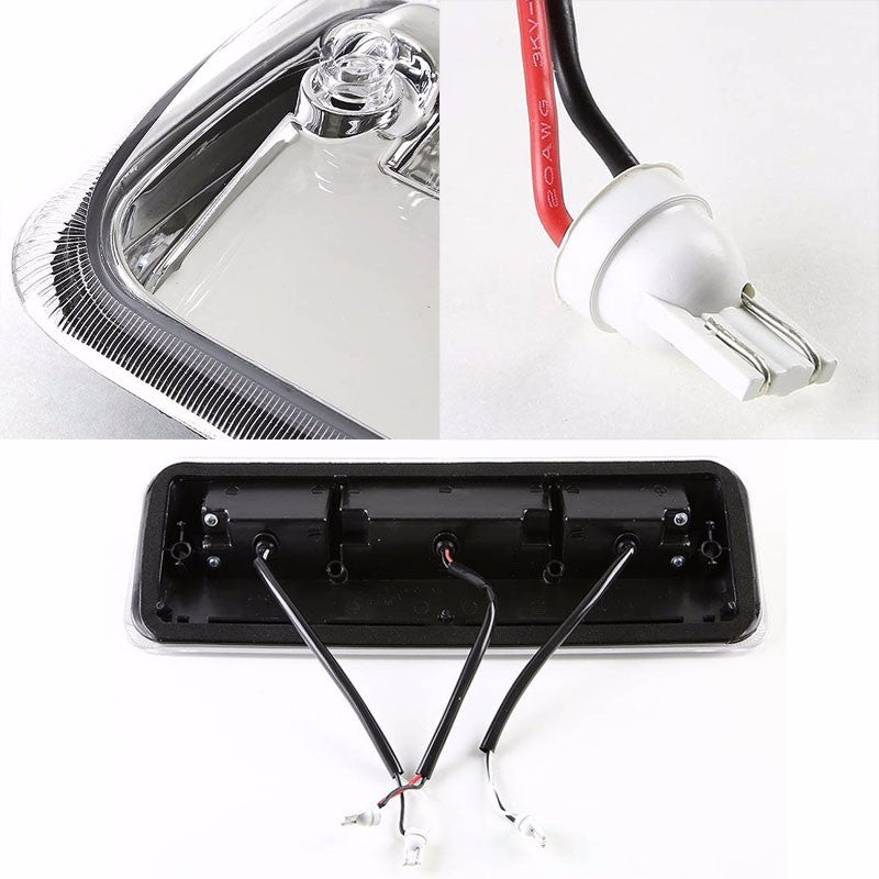 Chrome Housing Clear Len Rear Third Brake LED Light For Ford 04-08 F-150/Lobo-Exterior-BuildFastCar