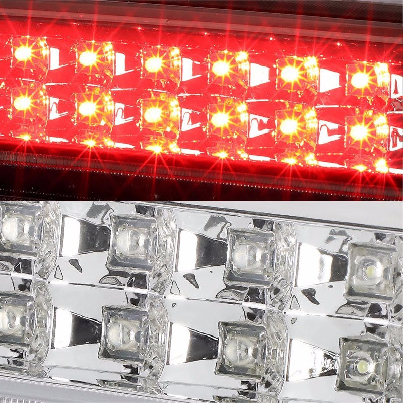 Chrome Housing Clear Len Rear Third Brake LED Light For Ford 09-14 F-150/Mark LT-Exterior-BuildFastCar