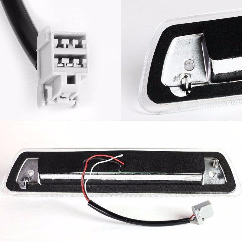 Chrome Housing Clear Len Rear Third Brake LED Light For Ford 09-14 F-150/Mark LT-Exterior-BuildFastCar