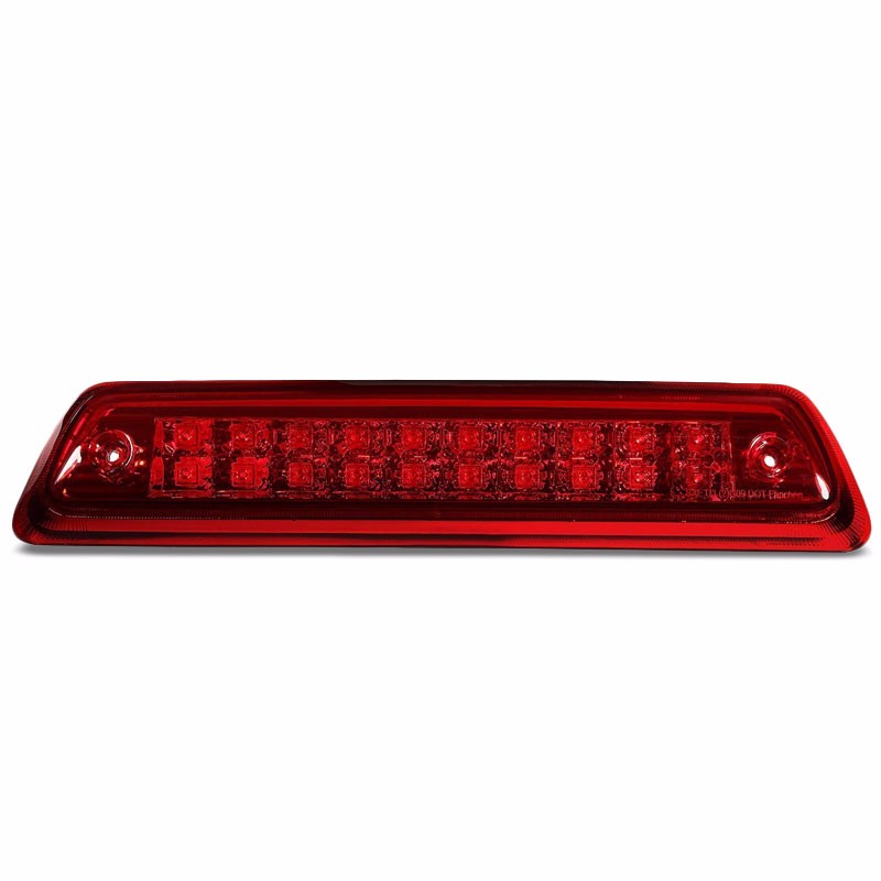 Chrome Housing Red Len Rear Third Brake Red Light For Ford 09-14 F-150/Mark LT-Exterior-BuildFastCar