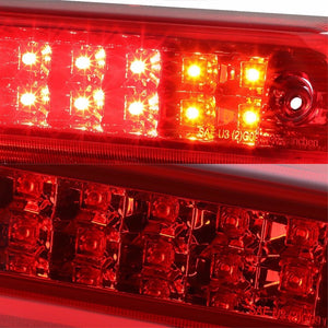 Chrome Housing Red Len Rear Third Brake Red Light For Ford 09-14 F-150/Mark LT-Exterior-BuildFastCar