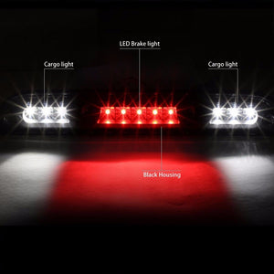 Black Housing Clear Len Rear Third Center Brake LED Light For Ford 15-16 F-150-Exterior-BuildFastCar