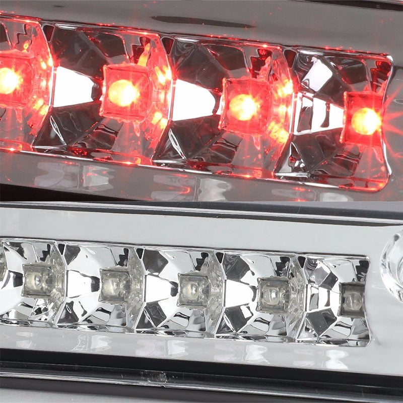 Chrome Housing Clear Len Rear Third Center Brake LED Light For Ford 15-16 F-150-Exterior-BuildFastCar