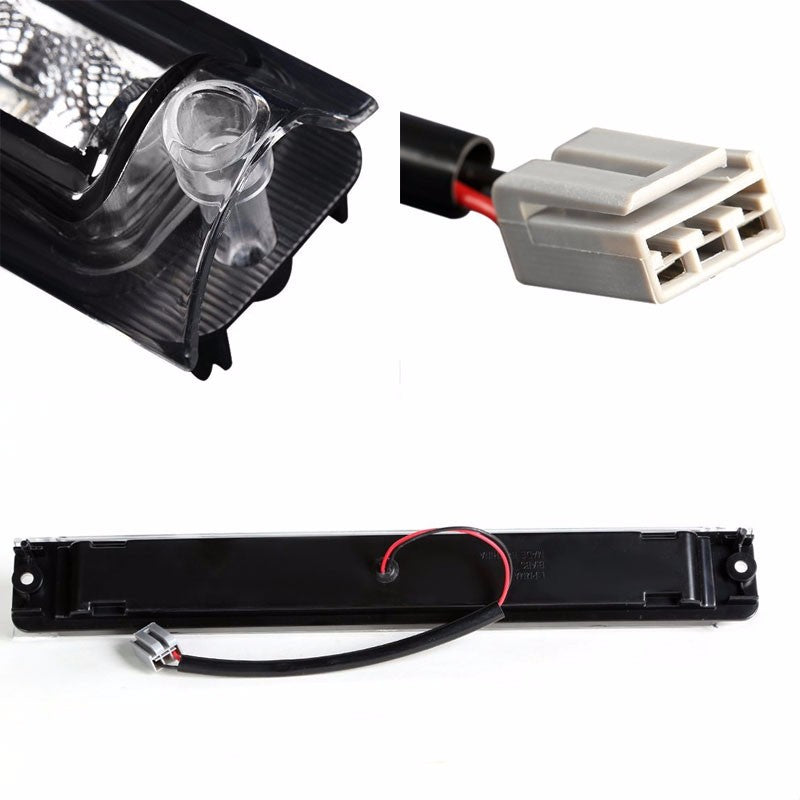 Chrome Housing Clear Len Rear Third Brake Red LED Light For Ford 97-03 F150/F250-Exterior-BuildFastCar