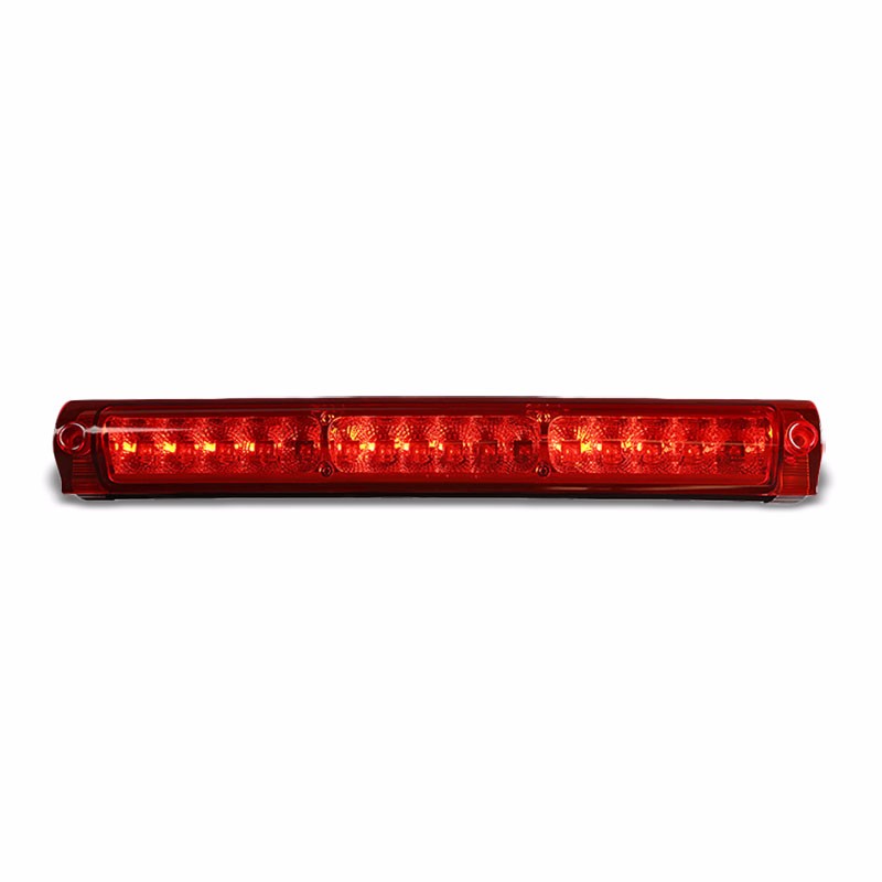 Chrome Housing Red Len Rear Third Brake Red LED Light For Ford 97-03 F150/F250-Exterior-BuildFastCar