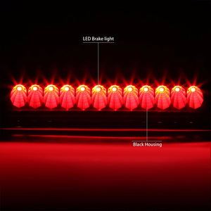 Black Housing Clear Len Third Brake Red LED Light For 98-01 Explorer UN105/UN150-Exterior-BuildFastCar