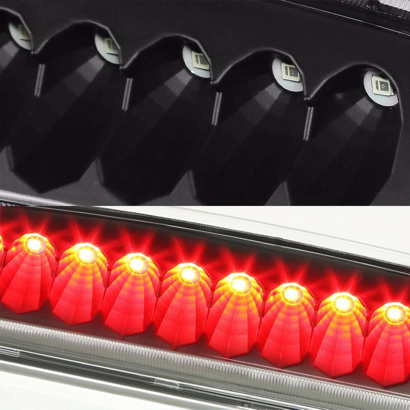 Black Housing Clear Len Third Brake Red LED Light For 98-01 Explorer UN105/UN150-Exterior-BuildFastCar
