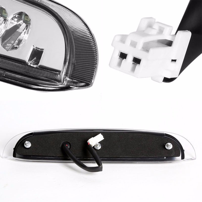 Chrome Housing Clear Len Third Brake LED Light For 98-01 Explorer UN105/UN150-Exterior-BuildFastCar