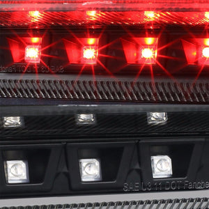 Black Housing Clear Len Third Brake Red LED Light For Ford 11-15 Explorer U502-Exterior-BuildFastCar