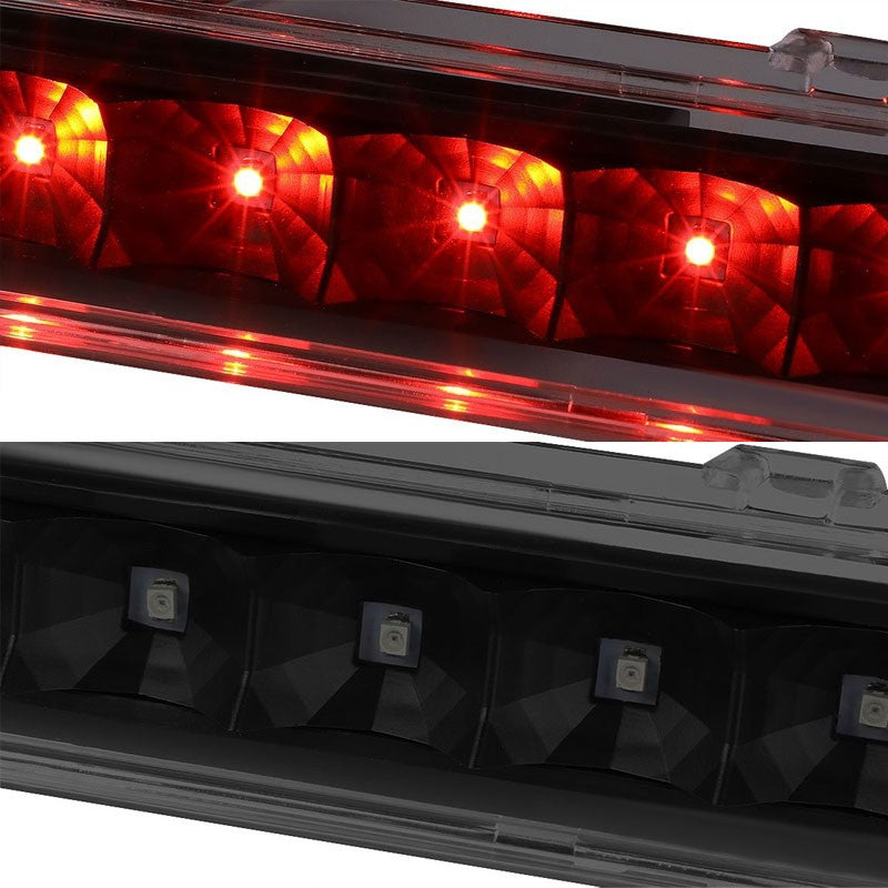 Smoked Lens/Black LED Bulb Rear 3RD Third Brake Light Lamp For 09-11 Ford Flex-Exterior-BuildFastCar