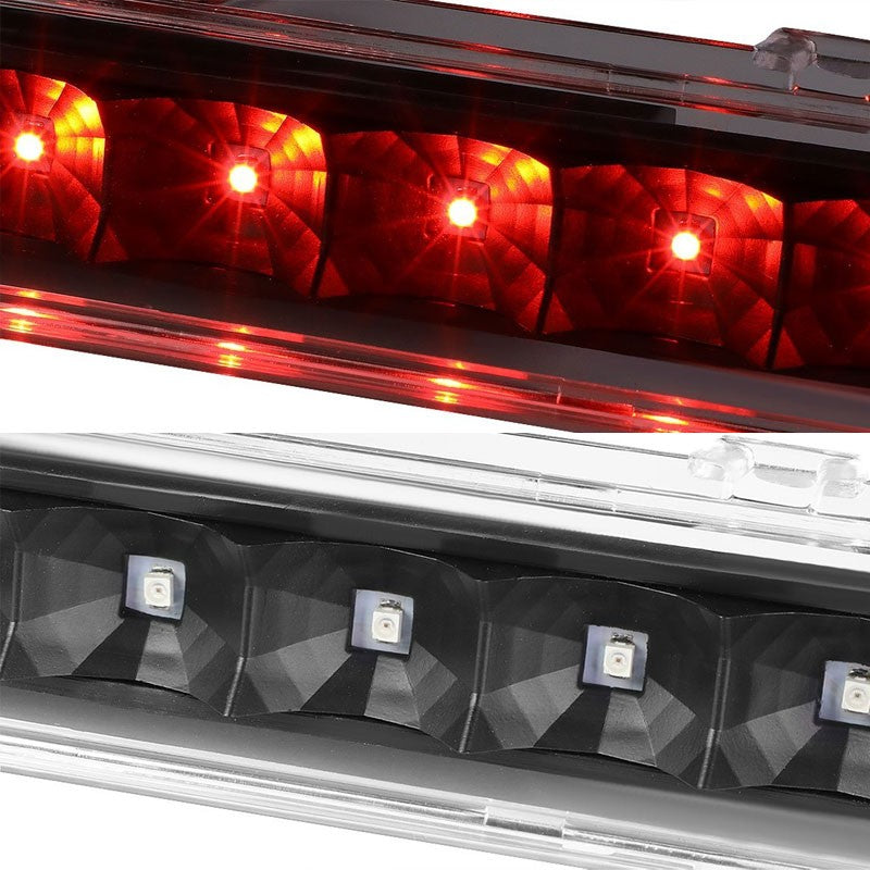 Clear Lens/Black LED Bulb Rear 3RD Third Brake Light Lamp For 09-11 Ford Flex-Exterior-BuildFastCar