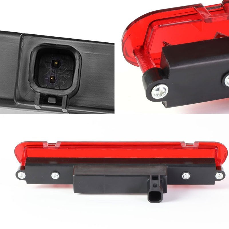 Red Lens/Chrome LED Bulb Rear 3RD Third Brake Light Lamp For 09-11 Ford Flex-Exterior-BuildFastCar