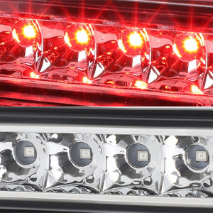 Chrome Housing Clear Len Third Brake Red LED Light For 07-14 FJ Cruiser DOHC-Exterior-BuildFastCar