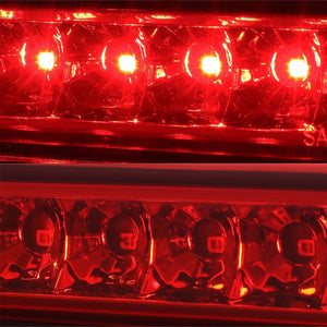 Chrome Housing Red Len Third Brake Red LED Light For 07-14 FJ Cruiser 4.0L DOHC-Exterior-BuildFastCar