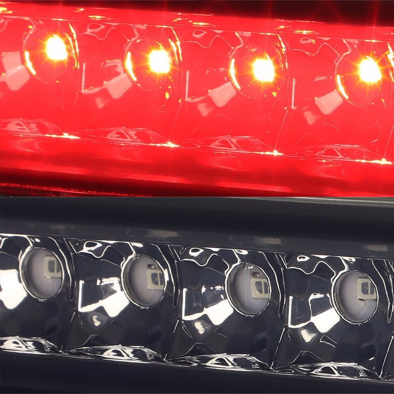 Chrome Housing Smoke Len Third Brake Red LED Light For 07-14 FJ Cruiser DOHC-Exterior-BuildFastCar