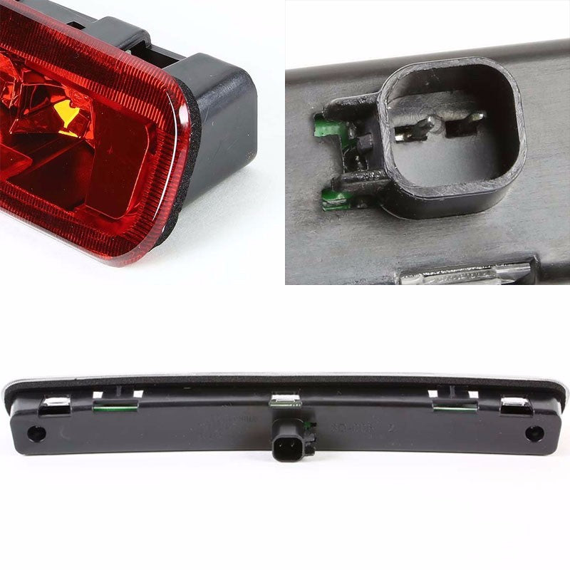 Chrome Housing Red Len Third Brake Red LED Light For Ford 05-09 Mustang/Shelby-Exterior-BuildFastCar