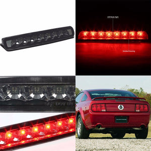 Chrome Housing Smoke Len Third Brake Red LED Light For Ford 05-09 Mustang/Shelby-Exterior-BuildFastCar