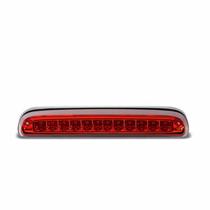 Chrome Housing Red Len Third Brake Light For 01-16 F250/350/450/550 Superduty-Exterior-BuildFastCar
