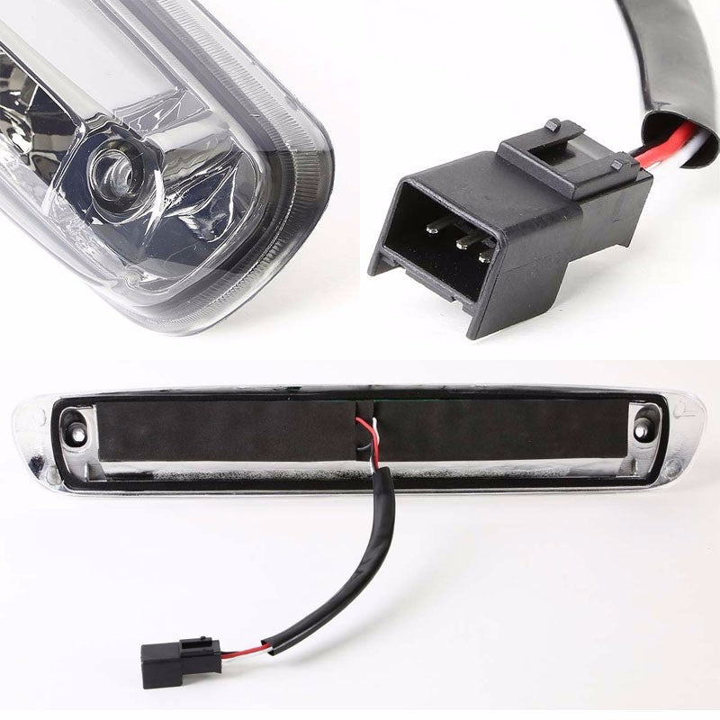 Chrome Housing Smoke Len Third Brake Light For 07-13 Sierra 1500/2500HD/3500HD-Exterior-BuildFastCar