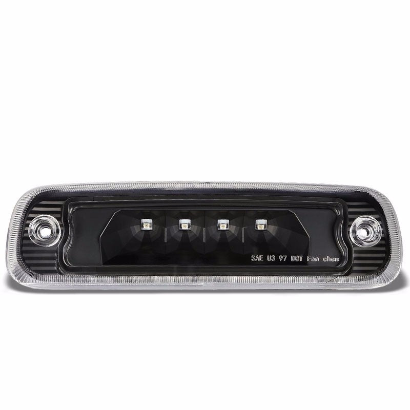 Black Housing Clear Len Third Brake LED Light For 97-01 Cherokee XJ 2.5L/4.0L-Exterior-BuildFastCar