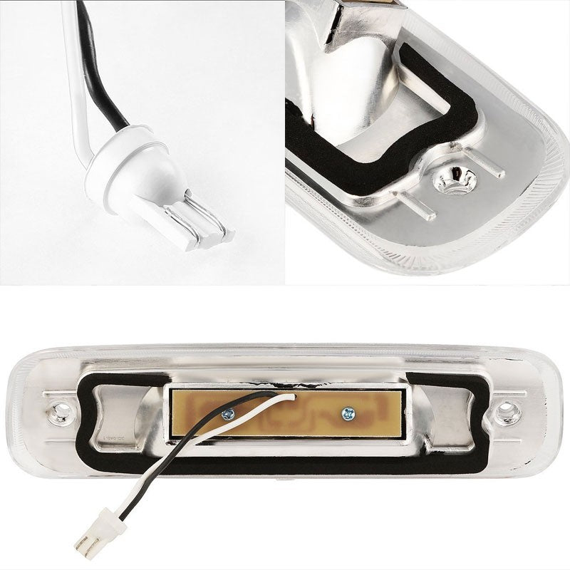 Chrome Housing Clear Len Third Brake LED Light For 97-01 Cherokee XJ 2.5L/4.0L-Exterior-BuildFastCar