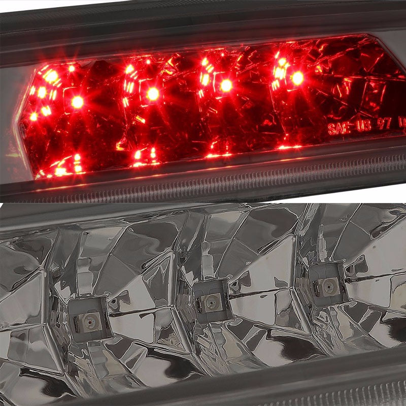 Chrome Housing Smoke Len Third Brake LED Light For 97-01 Cherokee XJ 2.5L/4.0L-Exterior-BuildFastCar