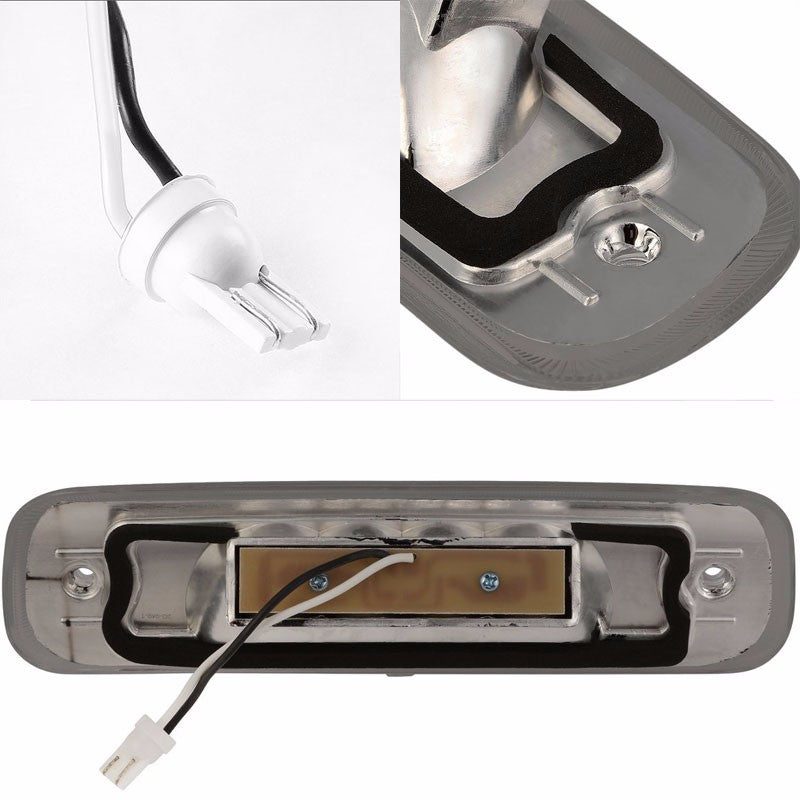 Chrome Housing Smoke Len Third Brake LED Light For 97-01 Cherokee XJ 2.5L/4.0L-Exterior-BuildFastCar