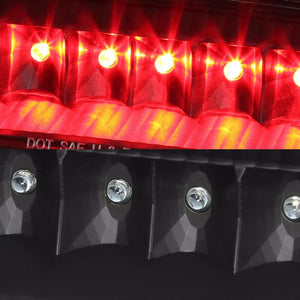 Black Housing Clear Len Rear Third Brake Red LED Light For 02-07 Liberty KJ-Exterior-BuildFastCar