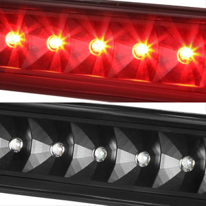 Black Housing Clear Len Rear Third Brake Red LED Light For 97-06 Wrangler TJ-Exterior-BuildFastCar