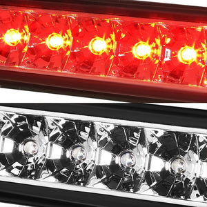Chrome Housing Clear Len Rear Third Brake Red LED Light For 97-06 Wrangler TJ-Exterior-BuildFastCar