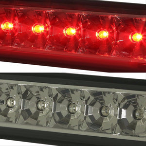 Chrome Housing Smoke Len Rear Third Brake Red LED Light For 97-06 Wrangler TJ-Exterior-BuildFastCar