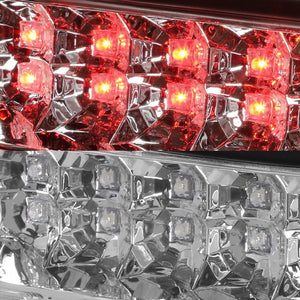 Chrome Housing Clear Len Third Brake Red LED Light For Nissan 00-04 Xterra WD22-Exterior-BuildFastCar