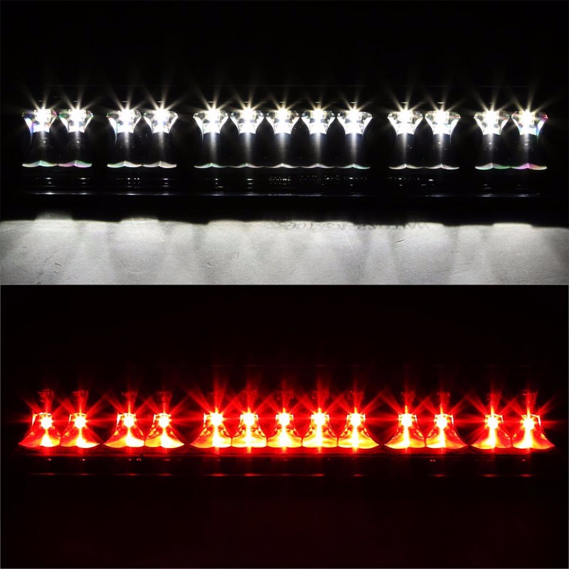 Black Housing Smoke Len Rear Third Brake Red LED Light For Toyota 00-06 Tundra-Exterior-BuildFastCar
