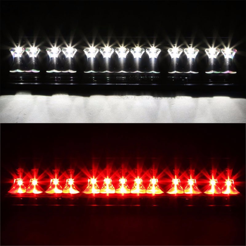 Black Housing Clear Len Third Brake/Reverse LED Light For Toyota 00-06 Tundra-Exterior-BuildFastCar