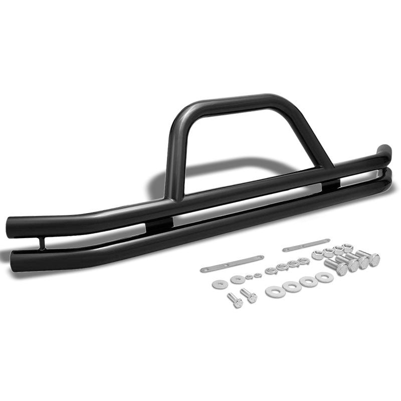 Black Front Bull Bar Bumper Brush Grille Guard Frame For Jeep 87-06 Wrangler-Exterior-BuildFastCar