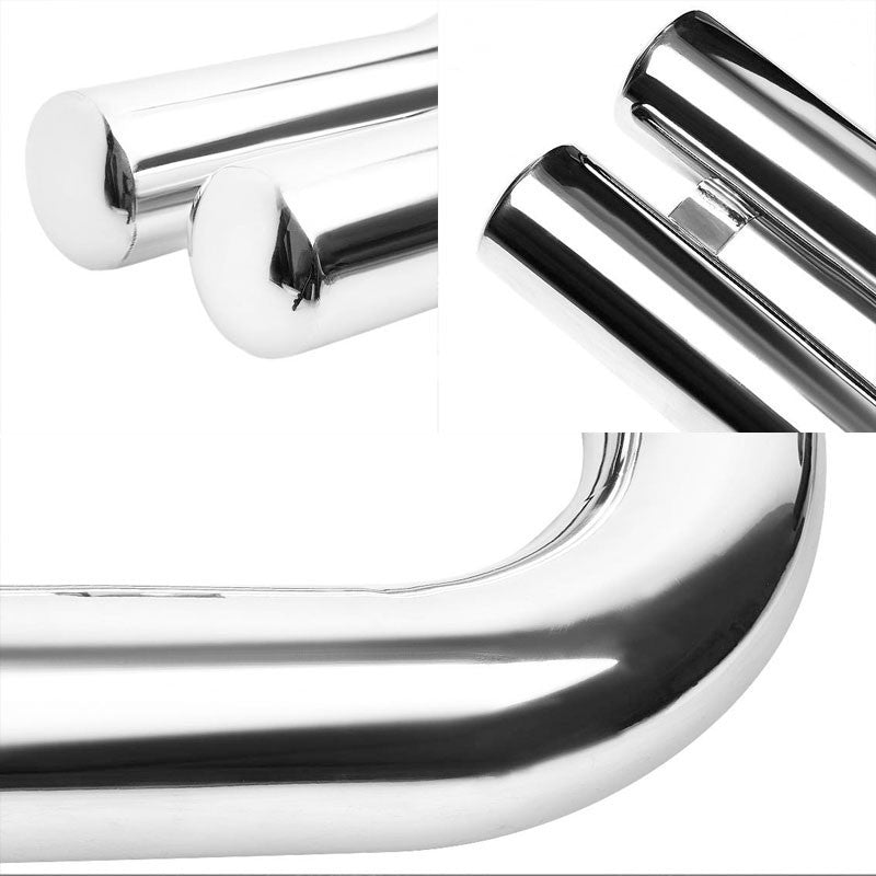 Chrome Front Bull Bar Bumper Brush Grille Guard Frame For Jeep 87-06 Wrangler-Exterior-BuildFastCar