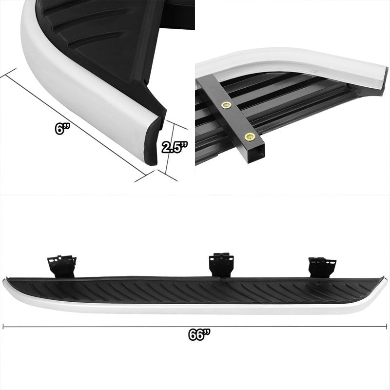 Metal Slanted Pattern Running Board Nerf Bar 07-15 Land Rover LR2 BFC-RUNB-LDRVRLR2