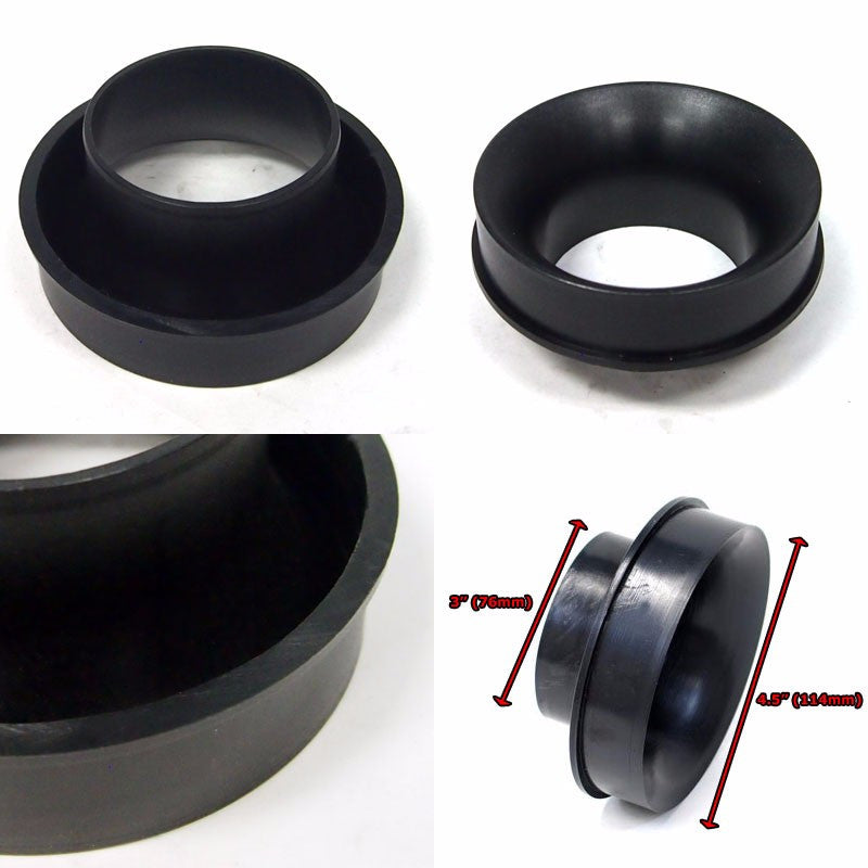 Universal Air Compressor 3" Outlet Velocity Stack Flow For 4.5" Inlet Air Filter-Performance-BuildFastCar