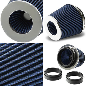 Blue Shortram Air Intake+Heat Shield+Blue Filter+BL Hose For Ford 11-14 Mustang-Performance-BuildFastCar