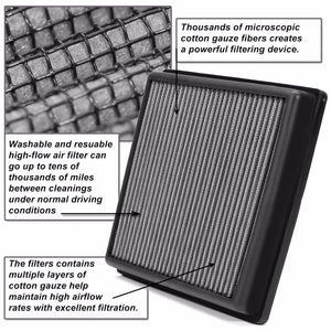 Reusable Silver High Flow Drop-In Panel Air Filter For Mercedes E400/GL450/SL400-Performance-BuildFastCar