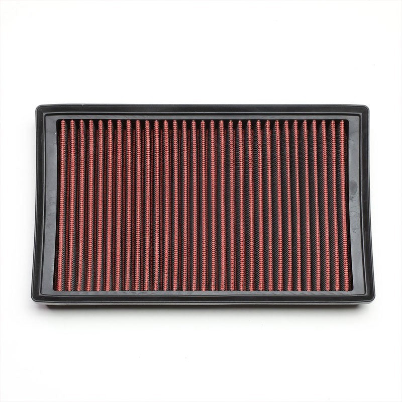 Red High Flow Washable/Reuse OE Drop-In Panel Air Filter For Audi/VW L4 Turbo-Performance-BuildFastCar